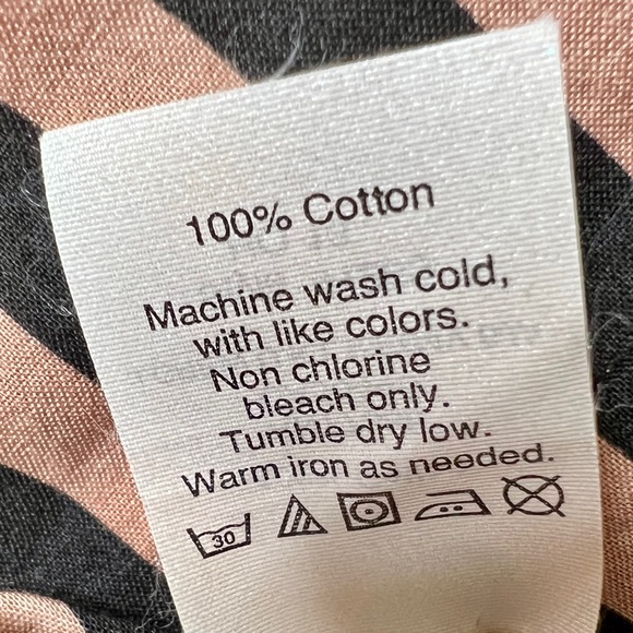 J CREW Black & Tan Striped Popover Henley Top - 41253 - Sz XS - Picture 6 of 7